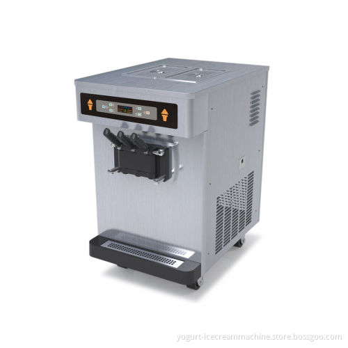 Chinese Best Table Top Frozen Yogurt Machine, Full Stainless Steel With Standby Function And Pre-cooling System